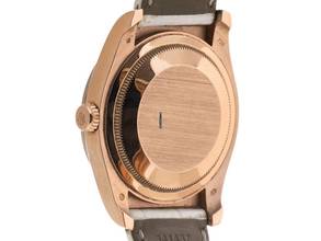 Thumbnail von Rolex Datejust 36 Ref.116185BBR 2013 LC 100 Full Set sehr gut Vintage Datejust 18kt Roségold Everose Diamanten Krokoleder Faltschließe