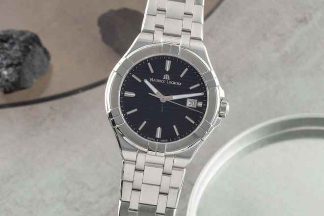  Maurice Lacroix AIKON Stahl Quarz Herrenuhr Ref. AI1008-SS002-33 B&P 2018 