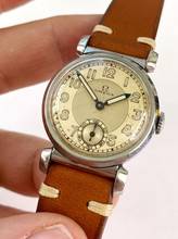 Thumbnail von Omega Classic Small Scarab Steel Vintage Art Deco калибр 26.5 SOB двухцветный циферблат