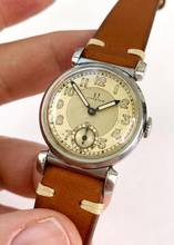 Thumbnail von Omega Classic Small Scarab Steel Vintage Art Deco калибр 26.5 SOB двухцветный циферблат