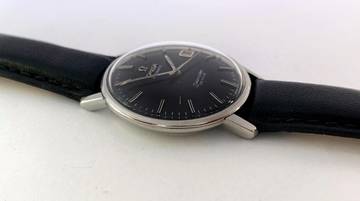 Thumbnail von Omega Seamaster DeVille Serviced Seamaster De Ville Mad Man Vintage Automatic Automatik Black Restored Dial