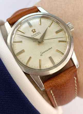 Omega Seamaster Vintage Automatic Automatik ref 14704 Linen Dial 14704 