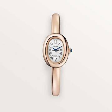  Cartier Baignoire 1920 'Mini' WGBA0081 Silver Dial - 18K Rose gold Unworn/New Condition Full Set 2-2026 SIZE 16 