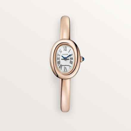  Cartier Baignoire 1920 'Mini' WGBA0081 Silver Dial - 18K Rose gold Unworn/New Condition Full Set 2-2026 SIZE 16 