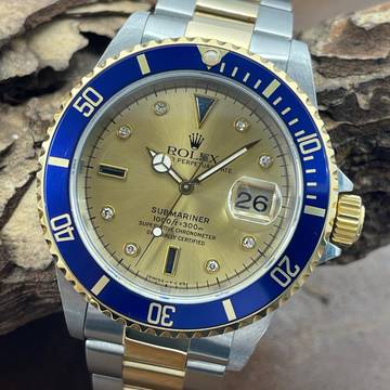 Rolex Submariner Date Submariner Date - Sultan Dial - Ref. 16613 - Servicepapiere Rolex Servicepapiere