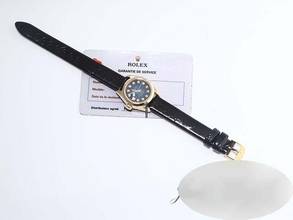 Thumbnail von Rolex Lady-Datejust Gelbgold 750 Diamanten Automatik Lederband Gold Damenuhr