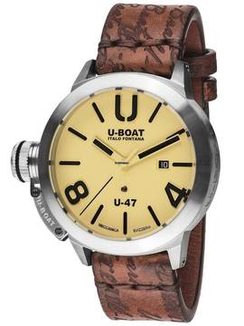  U-Boat Classico 8106 Classico U-47 Automatik beige Herrenuhr 47mm 100M 