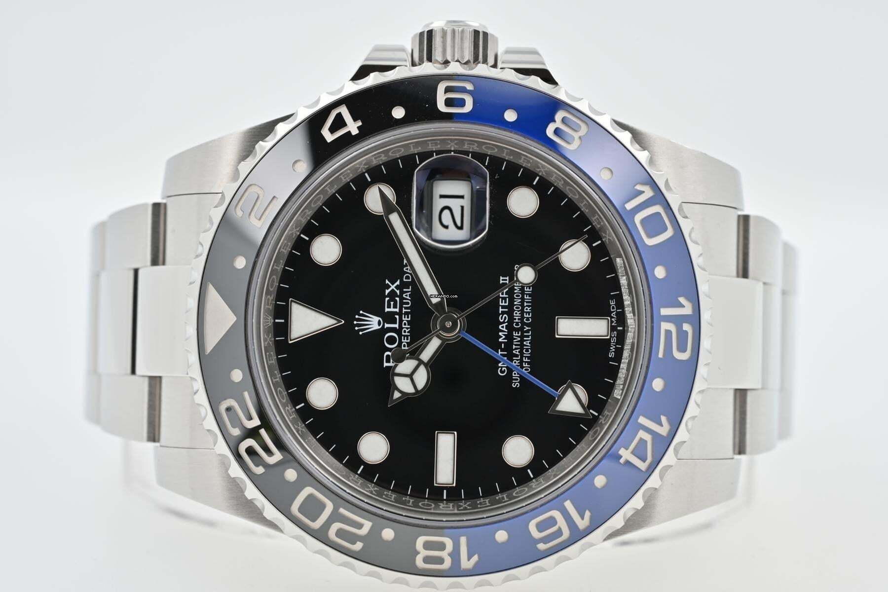 Rolex GMT-Master II Automatik 116710BLNR LC100 Batman