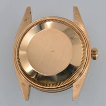 Thumbnail von Rolex Oyster Perpetual Date 1503/8 Soleil silver dial yellow gold 18KT Full Set TOP Condition