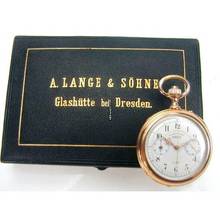 Thumbnail von A. Lange & Söhne Chronograph,schleichender 30-Minutenzähler 1 A Taschenuhr </h1>