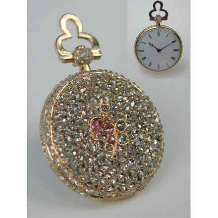  Patek Philippe & Co. Sackermann Miniatur Diamant Taschenuhr von 1850 </h1> 