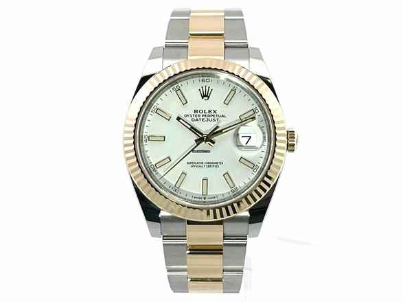  Rolex Datejust 41 Edelstahl Gelbgold 126333 Weiß Index </h1> 