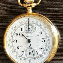 Thumbnail von Zenith Taschenuhr 18 K Chrono mit Tachymeter-Skala und Zähler </h1>