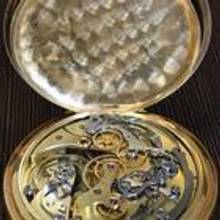 Thumbnail von Zenith Taschenuhr 18 K Chrono mit Tachymeter-Skala und Zähler </h1>