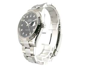 Thumbnail von Rolex Datejust 41 Edelstahl Weißgold 126334 Schwarz Diamant </h1>
