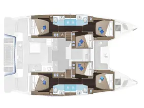 Thumbnail von Lagoon 51 AEGEUS（エアコン、ジェネレーター、ウォーターメーカー、チークコックピット、アンダーウォータースライツ）